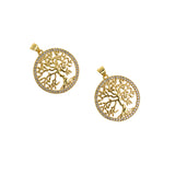Personalized Jewelry Making-Round Tree of Life Pendant-DIY Jewelry Making  24mm