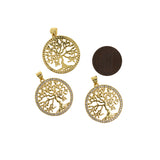Personalized Jewelry Making-Round Tree of Life Pendant-DIY Jewelry Making  24mm