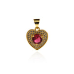 Heart Pendant• Dainty Gold Heart Pendant • Tiny Cute Heart  • Delicate • Great Gift for Everyday Wear  14x13mm