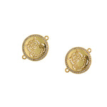 Owl Connector-Micro Pave Owl Charm-Animal Jewelry Making   18mm