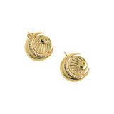 Fine 18K Gold Filled Moon Pendant, Moon Charm, Celestial Jewelry, DIY Jewelry Making  23mm
