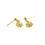 Minimalist Jewelry-Flower Stud Earrings-DIY Jewelry Accessories  18x9mm