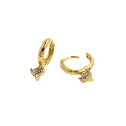 Personalized Jewelry-Minimalist Zircon Earrings-DIY Jewelry Accessories  19x11.5mm