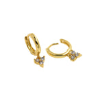 Personalized Jewelry-Minimalist Zircon Earrings-DIY Jewelry Accessories  19x11.5mm