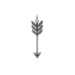 Minimalist Jewelry-CZ Micropavé Arrow Pendant-DIY Jewelry Accessories  32x9.5mm