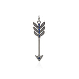 Minimalist Jewelry-CZ Micropavé Arrow Pendant-DIY Jewelry Accessories  32x9.5mm