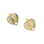 Exquisite 18K Gold Heart Pendant-Gifts for Couples-Gifts for Girlfriends  21x9.5mm