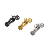 Motorcycle Pendant, Motorcycle Necklace, 18K Gold-Filled Motorcycle Pendant, CZ Micropavé Gift For Locomotive Lovers  28x12.5x10mm