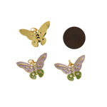 18K  plated Enamel Monarch Butterfly Pendant Dream Animal Lover Necklace Pendant Charm   27.5x18.5mm