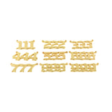 Minimalist 18k Number Charm-Number Connector-Personalized Jewelry Making   28x12mm