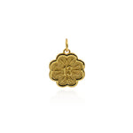 Personalized Jewelry-Lucky Flower Number 13 Pendant-DIY Jewelry Making  16x14mm