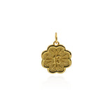 Personalized Jewelry-Lucky Flower Number 13 Pendant-DIY Jewelry Making  16x14mm