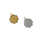 Personalized Jewelry-Lucky Flower Number 13 Pendant-DIY Jewelry Making  16x14mm