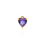 Boutique Heart Shaped Zircon Pendant-Best Birthday Gift-18K Heart Shaped Pendant   12.5x9mm