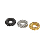 Tire Spacer Beads,Large Hole Beads,Tire Charm,Flat Tire Spacer Beads   16x5mm