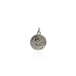Personalized Jewelry-Micropavé Moon Pendant-DIY Jewelry Making   15mm