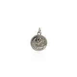 Personalized Jewelry-Micropavé Moon Pendant-DIY Jewelry Making   15mm