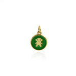 Personalized Jewellery-Exquisite Enamel Bear Pendant-DIY Jewelry Making   11.5mm