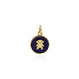 Personalized Jewellery-Exquisite Enamel Bear Pendant-DIY Jewelry Making   11.5mm