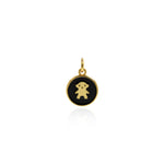 Personalized Jewellery-Exquisite Enamel Bear Pendant-DIY Jewelry Making   11.5mm