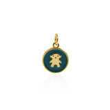Personalized Jewellery-Exquisite Enamel Bear Pendant-DIY Jewelry Making   11.5mm