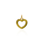 Personalized Jewelry-Exquisite Enamel Hollow Heart Pendant-DIY Jewelry Making  15x15mm