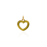 Personalized Jewelry-Exquisite Enamel Hollow Heart Pendant-DIY Jewelry Making  15x15mm