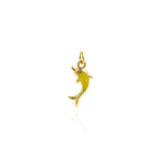 Personalized Jewelry-Delicate Enamel Dolphin Pendant-Personalized Pendant   19.5x19mm