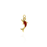 Personalized Jewelry-Delicate Enamel Dolphin Pendant-Personalized Pendant   19.5x19mm