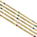 Simple Rectangular Oval Chain Links,Gold Chain,DIY Necklace Chain 4.5m