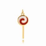 Fashion Lollipop Pendant For Dainty Jewelry 25x10mm