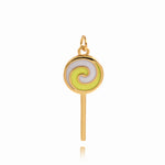 Fashion Lollipop Pendant For Dainty Jewelry 25x10mm