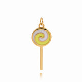 Fashion Lollipop Pendant For Dainty Jewelry 25x10mm