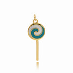 Fashion Lollipop Pendant For Dainty Jewelry 25x10mm