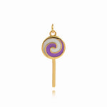 Fashion Lollipop Pendant For Dainty Jewelry 25x10mm