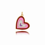 Classic Heart Pendant For Simple Jewelry Making 22x20mm