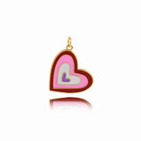 Classic Heart Pendant For Simple Jewelry Making 22x20mm