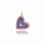 Classic Heart Pendant For Simple Jewelry Making 22x20mm