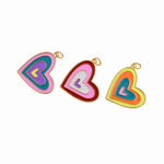 Classic Heart Pendant For Simple Jewelry Making 22x20mm