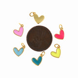 Dainty Heart Pendant For Simple Summer Jewelry9x8mm