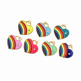 Rainbow Heart Pendant For Colorful Women‘s Gifts 23x22mm