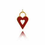 Multicolor Heart Pendant For GirlFriend's Gifts 22x14.5mm