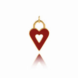 Multicolor Heart Pendant For GirlFriend's Gifts 22x14.5mm