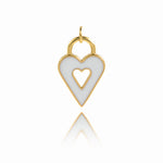 Multicolor Heart Pendant For GirlFriend's Gifts 22x14.5mm
