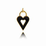 Multicolor Heart Pendant For GirlFriend's Gifts 22x14.5mm