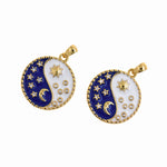 Moon Star Gossip Pendant For Dainty Supplies 18mm