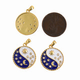 Moon Star Gossip Pendant For Dainty Supplies 18mm