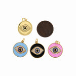 Devil Eye Round Pendant For jewelry Supplies 17.5mm