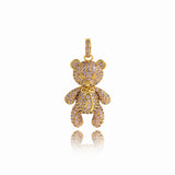 Delicate Cartoon Bear Pendant For Fashion Gift 38x23mm