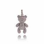 Delicate Cartoon Bear Pendant For Fashion Gift 38x23mm